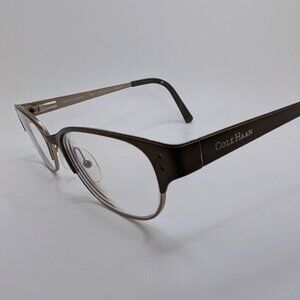 Cole Haan Eyeglasses Frames CH1017 Brown Cat Eye Full Rim 49-18-135 CV